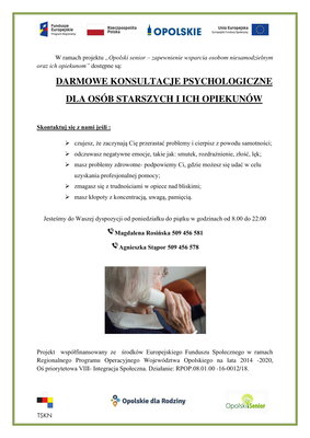 Bezpłatne konsultacje psychologiczne